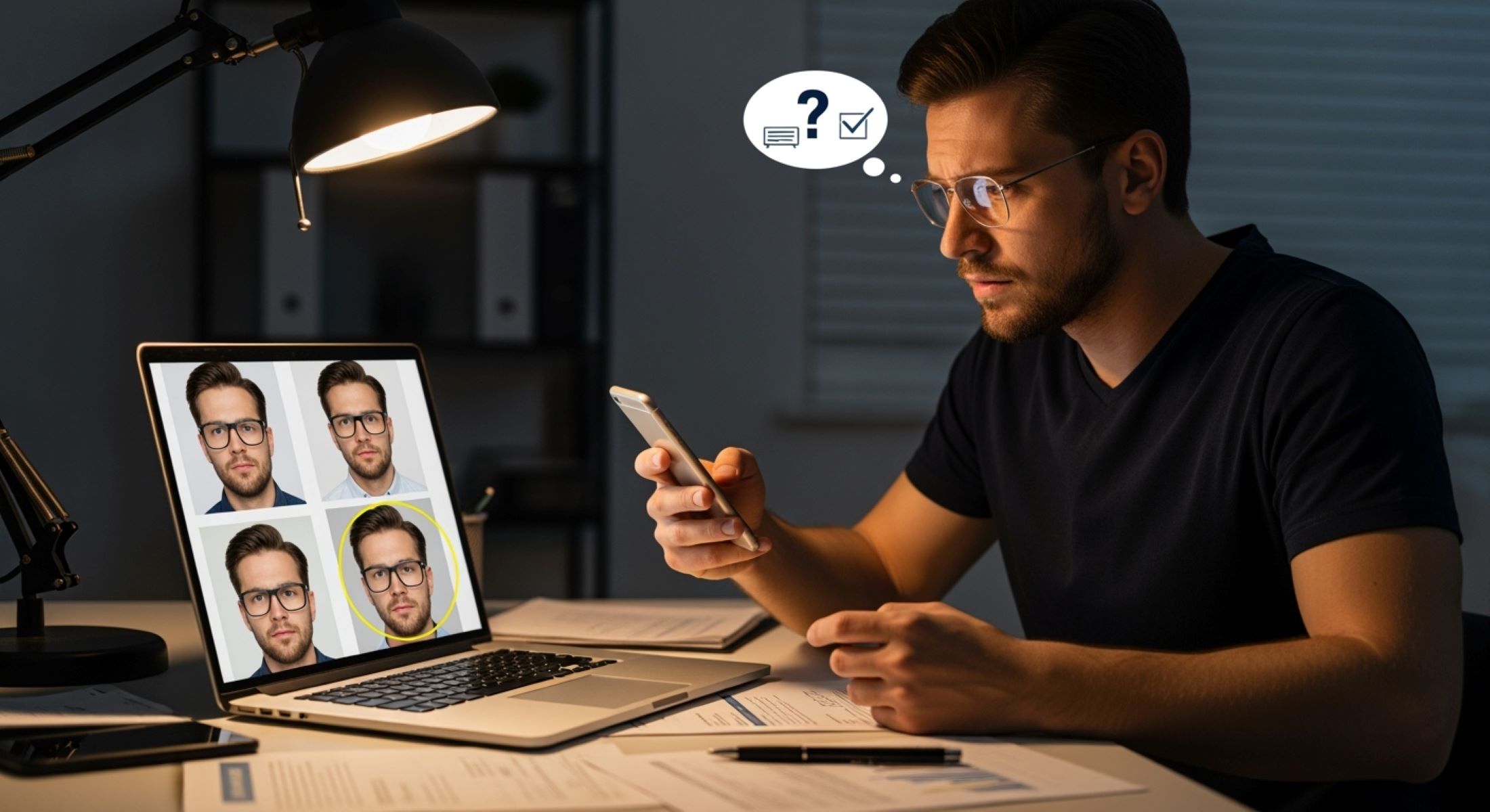 Can you take a document photo with glasses and will it be accepted